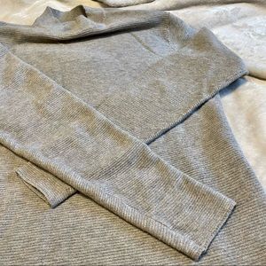 Grey Mock Neck Tunic Sweater | EUC Size Small